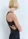 Top Chloe Antracita Talla S Mujer Mango