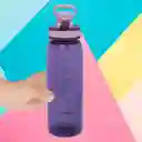 Miniso Botella de Plástico Para Deportes Con Asa Morado 900 mL