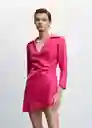 Vestido Cherry Fucsia Talla 25 Mujer Mango