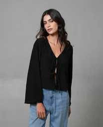 Camisa Mujer Negro S 212 G014_NEG194004 Rifle