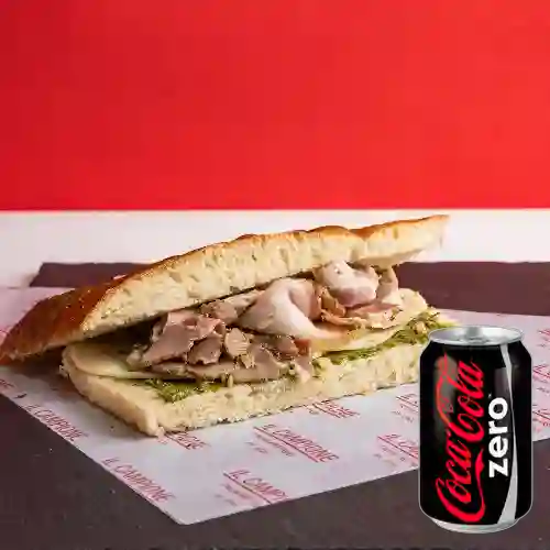 Combo Panini Gladiatore + Coca-Cola Zero 235 ml