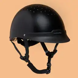 Fouganza Casco de Equitación 100 Negro 48-52 cm Talla XS