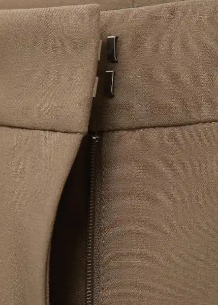 Pantalón Carlosw Topo Talla 38 Mujer Mango