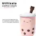 Miniso Peluche de Little Bear Milk Tea Con Rosa Beverage Series