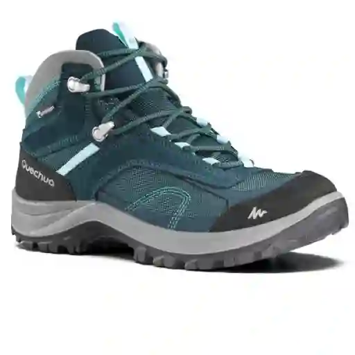 Quechua Botas Impermeables Senderismo Mujer Turqueza 36 mh500