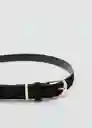 Cinturón Mayo Negro Talla S Mujer Mango