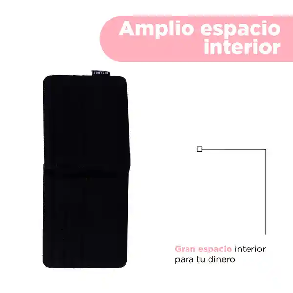 Billetera Casual Negro Miniso