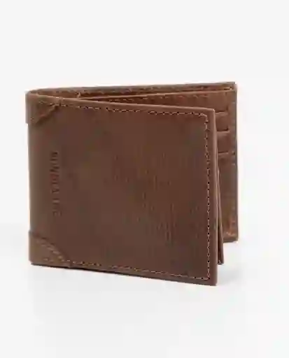 Billetera Trifold Herita Cafe Caoba Ultraoscuro Talla Hombre Chevignon