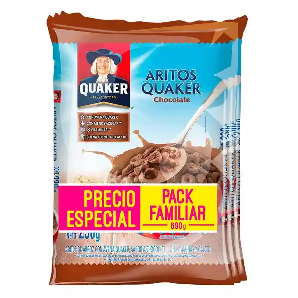 Quaker Cereal Aritos Chocolate