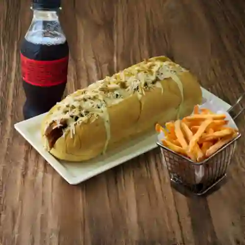 Perro Ranchero + Papas + Coca Cola