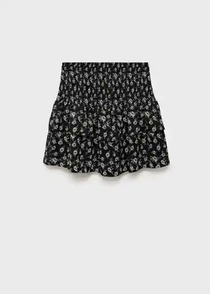 Falda Dustyf Negro Talla 20 Teen Niñas Mango