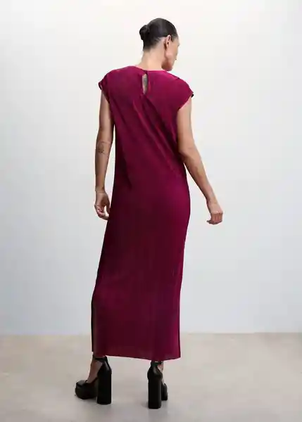 Vestido Jungla-A Morado Talla XL Mujer Mango