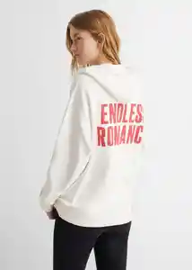 Buzo Sudadera Endless Crudo Talla 19 Teen Niñas Mango