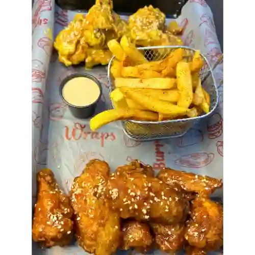 Alitas X12 Sin Bañar