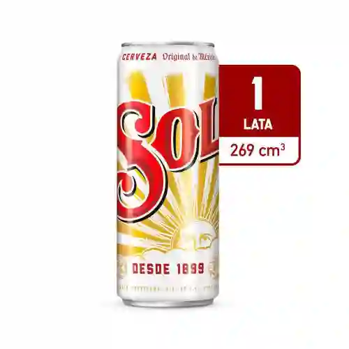 Cerveza Sol 269 ml Lata