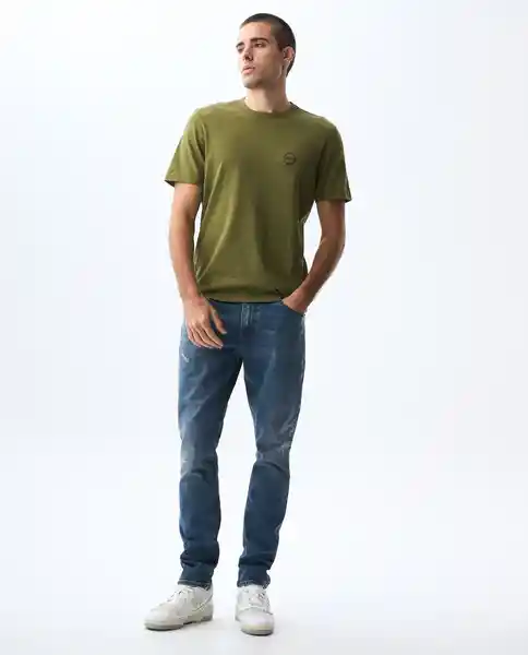 Camiseta Hombre Verde Talla M 841G021_VER180527 Americanino