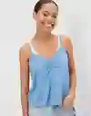 Blusa Mujer Azul Talla MEDIUM 400381907323 American Eagle