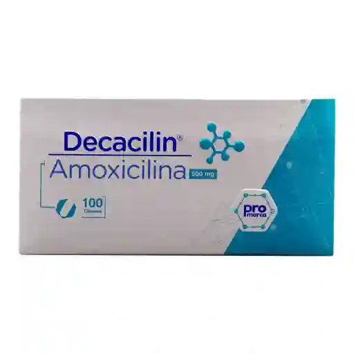 Decacilin 100 Cápsulas 500 mg