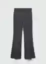 Pantalón Emma Gris Talla 38 Mujer Mango