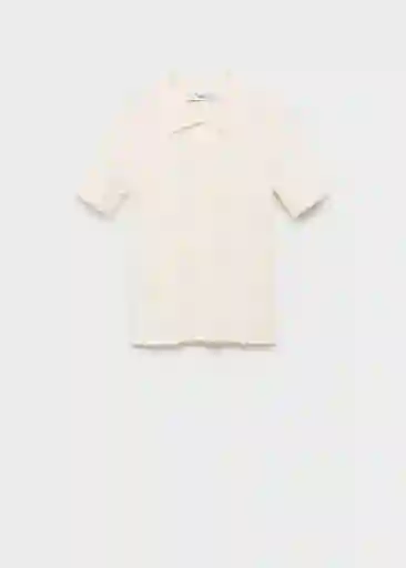 Jersey Polete Crudo Talla XS Mujer Mango