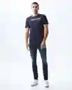 Camiseta Hombre Morado Talla L 841G001_MOR192814 Americanino