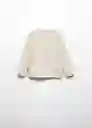 Chaqueta Cárdigan Nala5 Arena Talla 69 Niña Mango