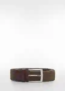 Cinturón Elástico Khaki Talla 91 Hombre Mango