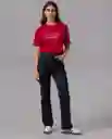 Camiseta Mujer Rojo Rubi Oscuro Talla XL 85300 Rifle