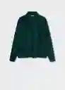 Sudadera Pana Verde Talla Xs Mujer Mango