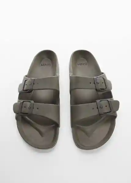 Chanclas Biorub Khaki Talla 43 Hombre Mango