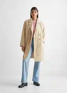 Abrigo Trench Beige Talla 19 Teen Niñas Mango