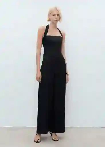 Enterizo Mono Jumy Negro Talla M Mujer Mango