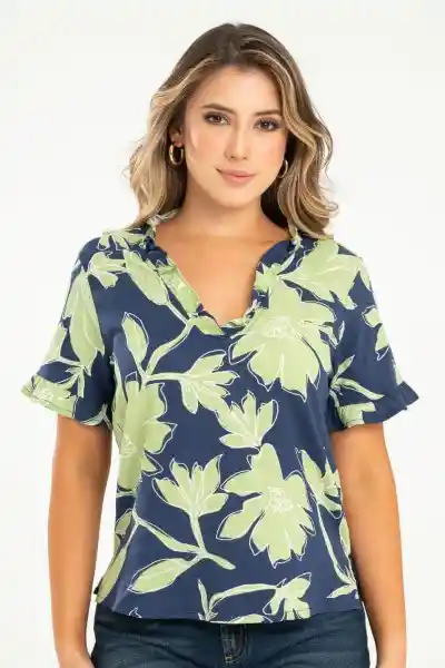 Blusa Shailene Color Azul Oscuro Talla M Ragged