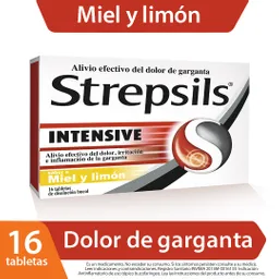 Strepsils Intensive sabor a Miel y Limón x 16 Tab