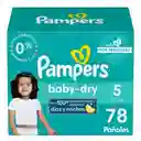 Pañales Pampers Baby-Dry Talla 5 78 Unidades