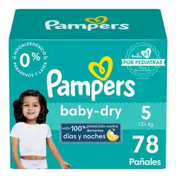 Pañales Pampers Baby-Dry Talla 5 78 Unidades