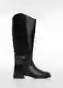 Botas Trote Negro Talla 42 Mujer Mango