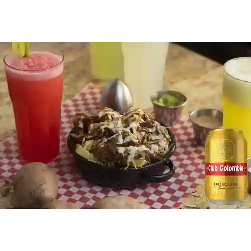 Combo Papas de la Casa + Club Colombia Dorada 355 ml