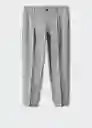 Pantalón Milano Gris Claro Vigoré Talla 42 Hombre Mango