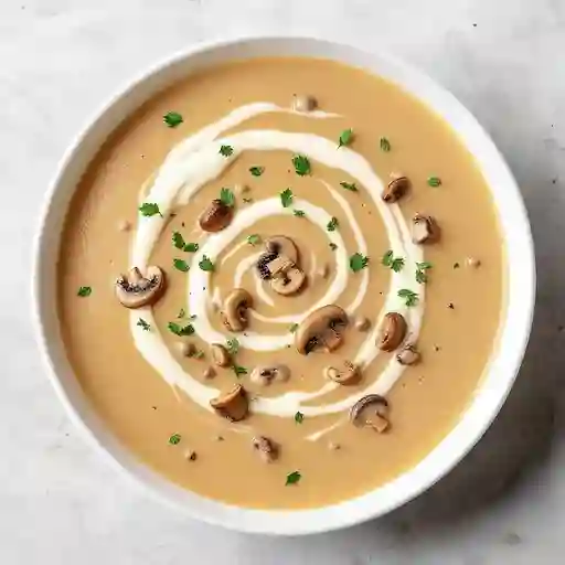Crema de champiñones