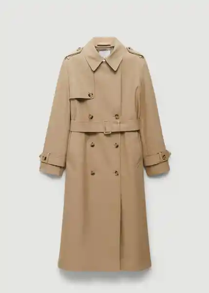 Gabardina Trench Eiffel Beige Talla L Mujer Mango