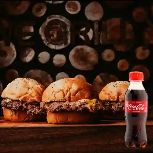 Combo Hamburguesa Tres Estados +Cocacola Orig 200ml