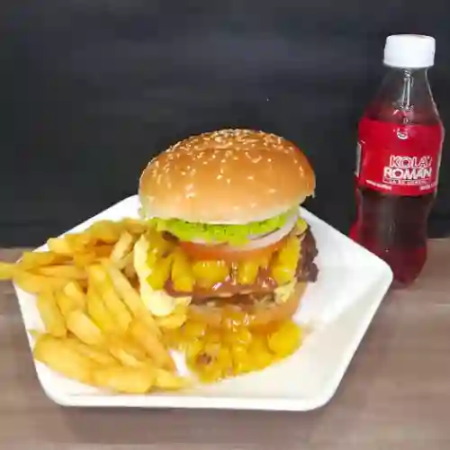 Hamburguesa Venezolana Hawái en Combo