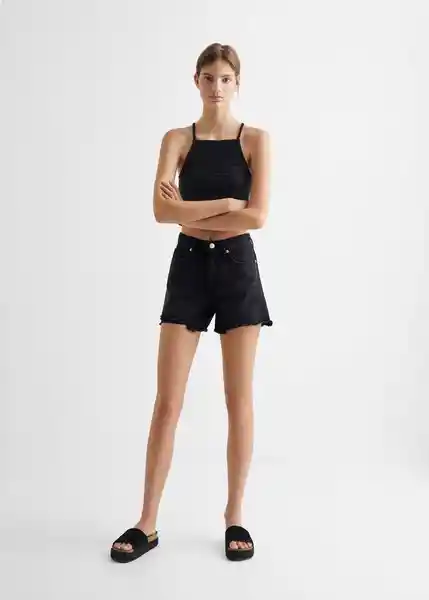 Short Helena Tejano Negro Talla 20 Mango Teen Girl Mango