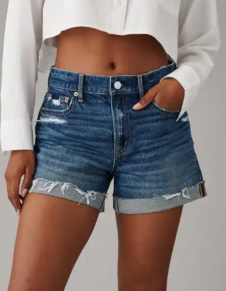 Short Mujer Negro Talla 0 7704068 American Eagle