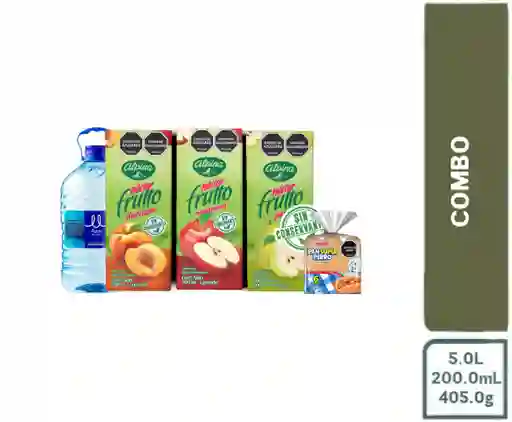 Combo Agua sin gas + Bimbo Pan Perro + Frutto Nectar Multisabor