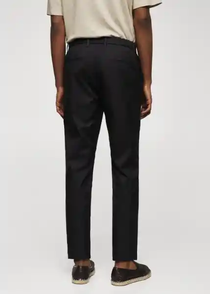 Pantalón Derry Negro Talla 48 Hombre Mango