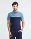 Camiseta Polo Azul Espejismo Oscuro Talla XS Chevignon