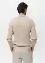 Camiseta Polo Antiguas Beige Talla M Hombre Mango