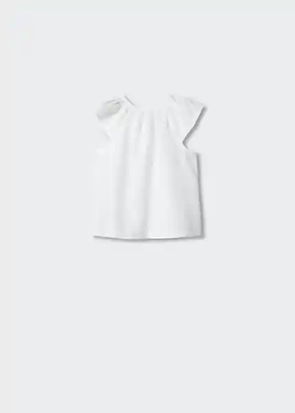 Blusa Naia Blanco Talla 69 Niños Mango